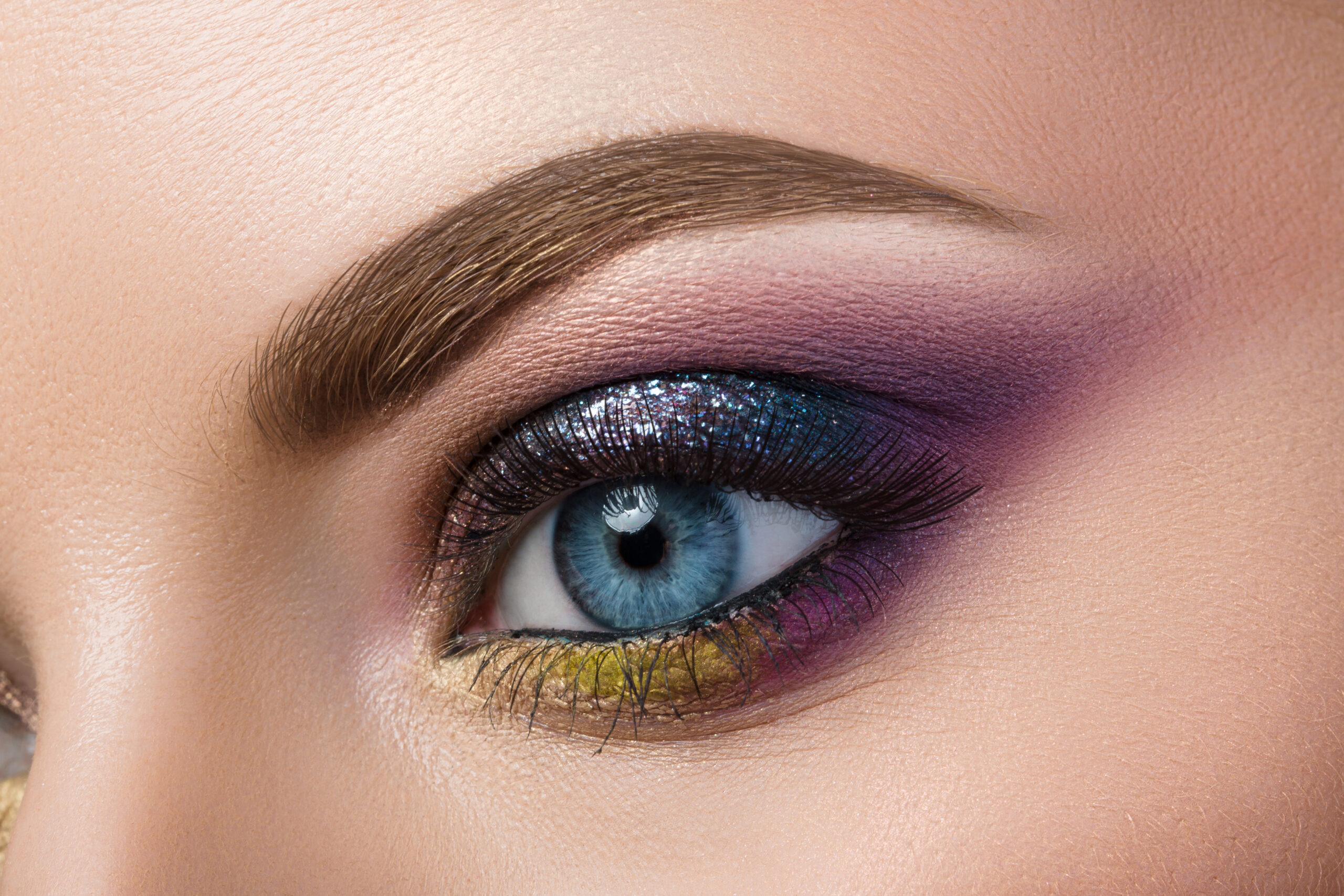 purple and blue eye makeup