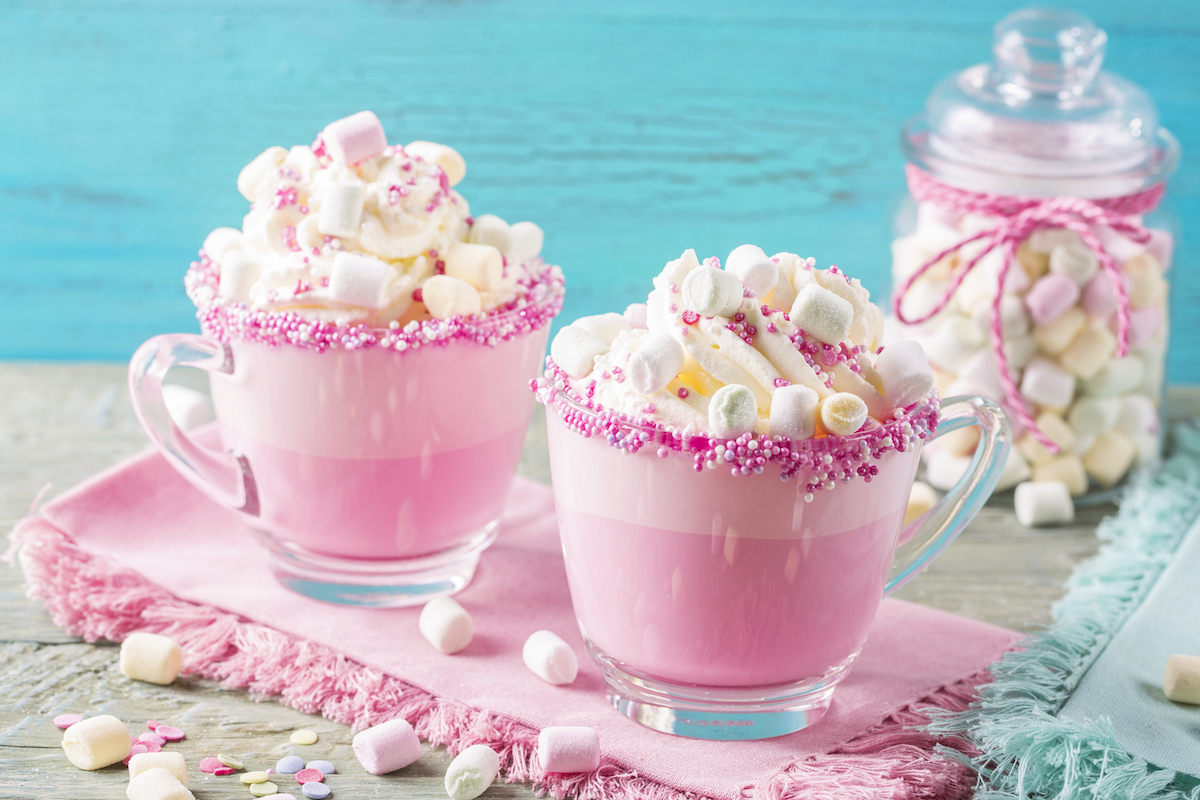 pink hot chocolate