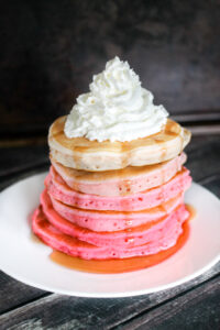 pink ombré pancakes 7